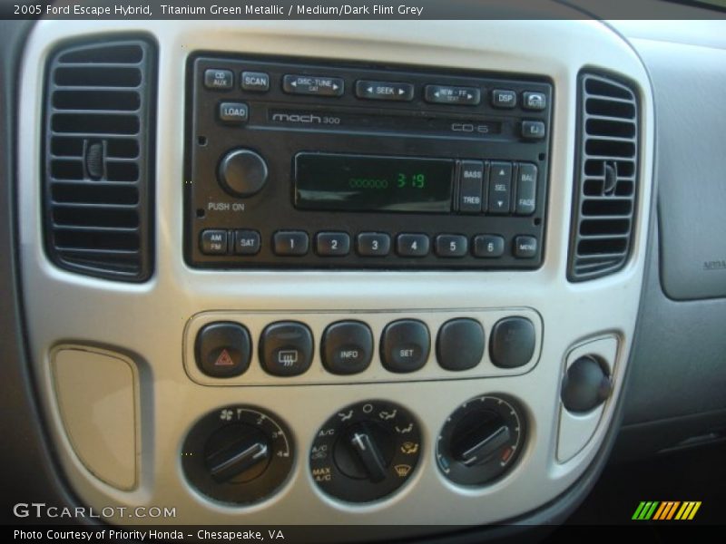 Titanium Green Metallic / Medium/Dark Flint Grey 2005 Ford Escape Hybrid
