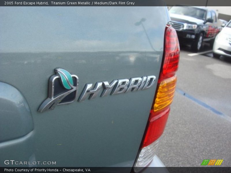 Titanium Green Metallic / Medium/Dark Flint Grey 2005 Ford Escape Hybrid