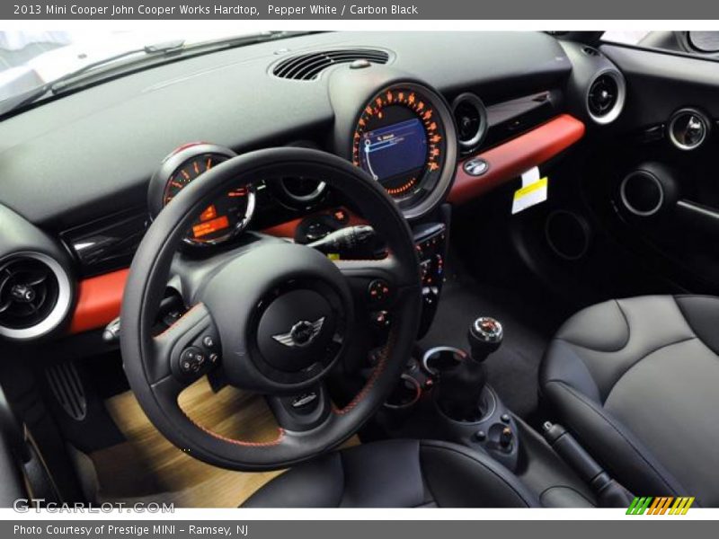 Pepper White / Carbon Black 2013 Mini Cooper John Cooper Works Hardtop