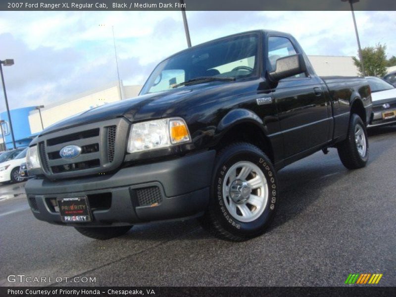 Black / Medium Dark Flint 2007 Ford Ranger XL Regular Cab