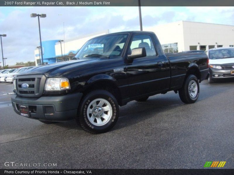 Black / Medium Dark Flint 2007 Ford Ranger XL Regular Cab