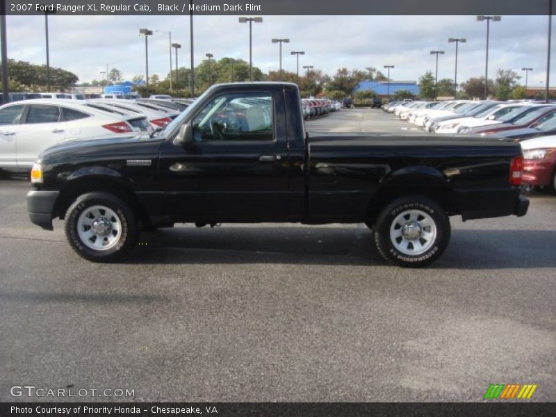 Black / Medium Dark Flint 2007 Ford Ranger XL Regular Cab