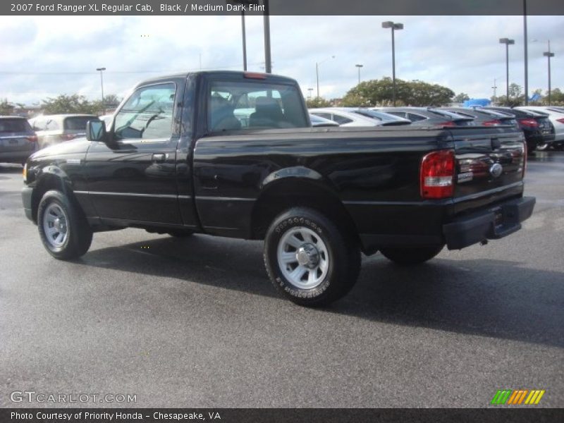 Black / Medium Dark Flint 2007 Ford Ranger XL Regular Cab