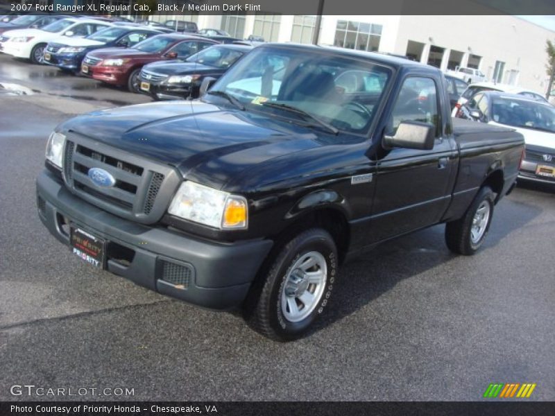 Black / Medium Dark Flint 2007 Ford Ranger XL Regular Cab