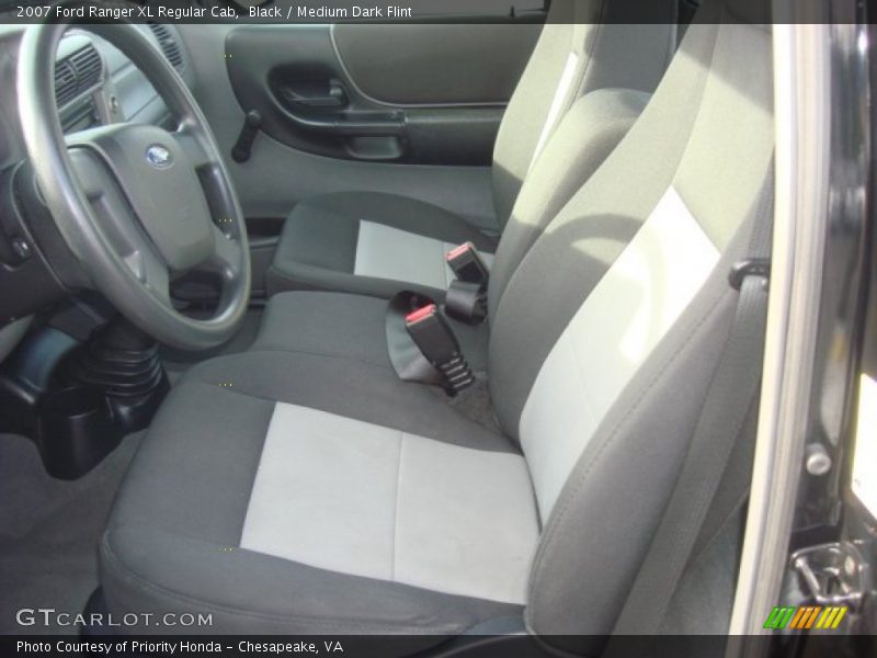 Black / Medium Dark Flint 2007 Ford Ranger XL Regular Cab