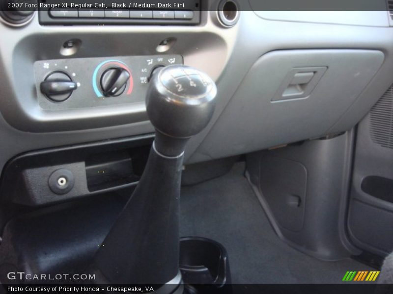 Black / Medium Dark Flint 2007 Ford Ranger XL Regular Cab