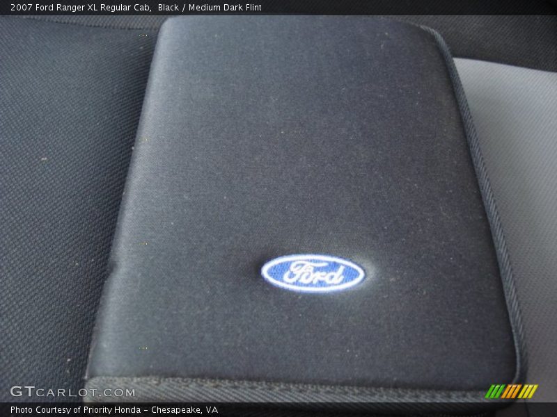 Black / Medium Dark Flint 2007 Ford Ranger XL Regular Cab