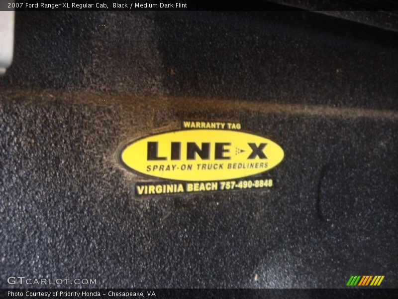 Black / Medium Dark Flint 2007 Ford Ranger XL Regular Cab