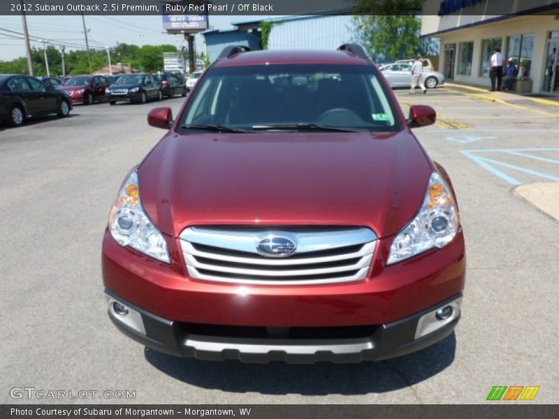 Ruby Red Pearl / Off Black 2012 Subaru Outback 2.5i Premium