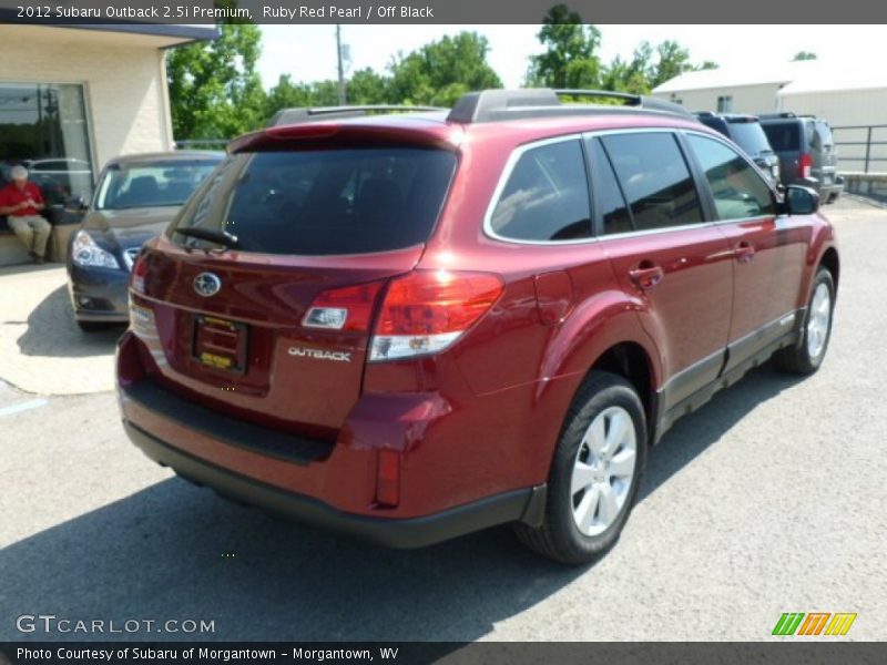 Ruby Red Pearl / Off Black 2012 Subaru Outback 2.5i Premium