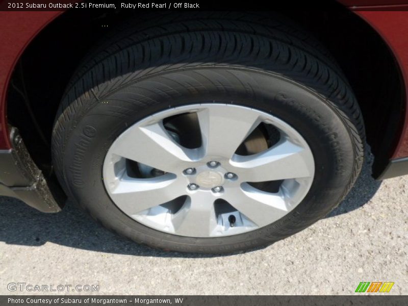 Ruby Red Pearl / Off Black 2012 Subaru Outback 2.5i Premium
