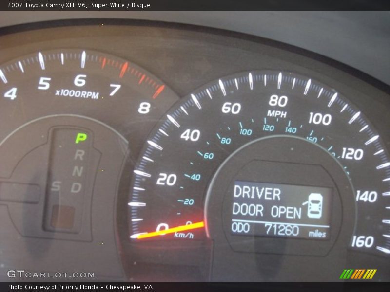 Super White / Bisque 2007 Toyota Camry XLE V6