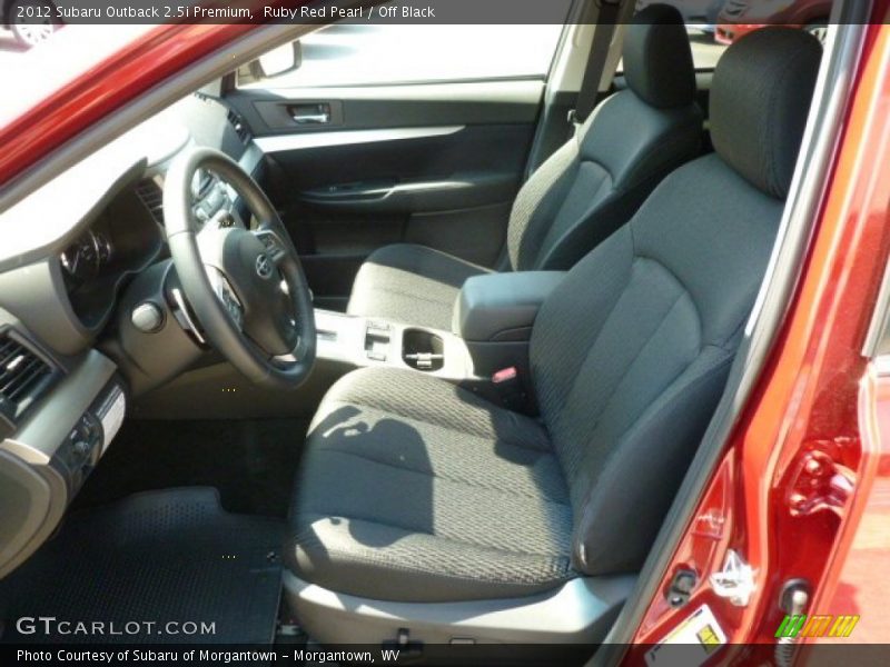 Ruby Red Pearl / Off Black 2012 Subaru Outback 2.5i Premium