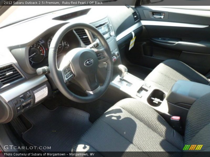 Ruby Red Pearl / Off Black 2012 Subaru Outback 2.5i Premium