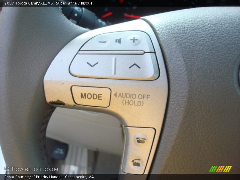 Controls of 2007 Camry XLE V6