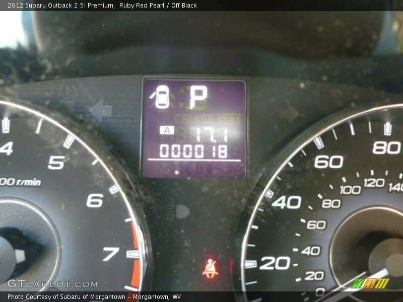 Ruby Red Pearl / Off Black 2012 Subaru Outback 2.5i Premium