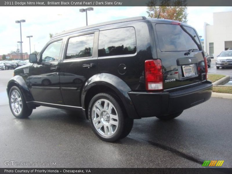 Brilliant Black Crystal Pearl / Dark Slate Gray 2011 Dodge Nitro Heat