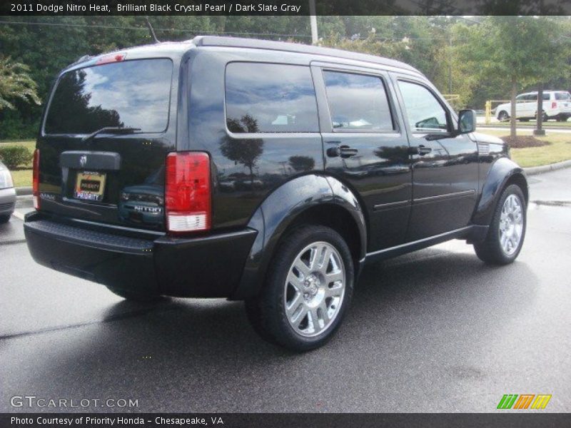 Brilliant Black Crystal Pearl / Dark Slate Gray 2011 Dodge Nitro Heat