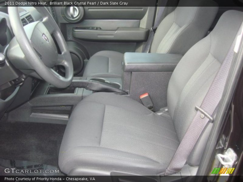 Brilliant Black Crystal Pearl / Dark Slate Gray 2011 Dodge Nitro Heat
