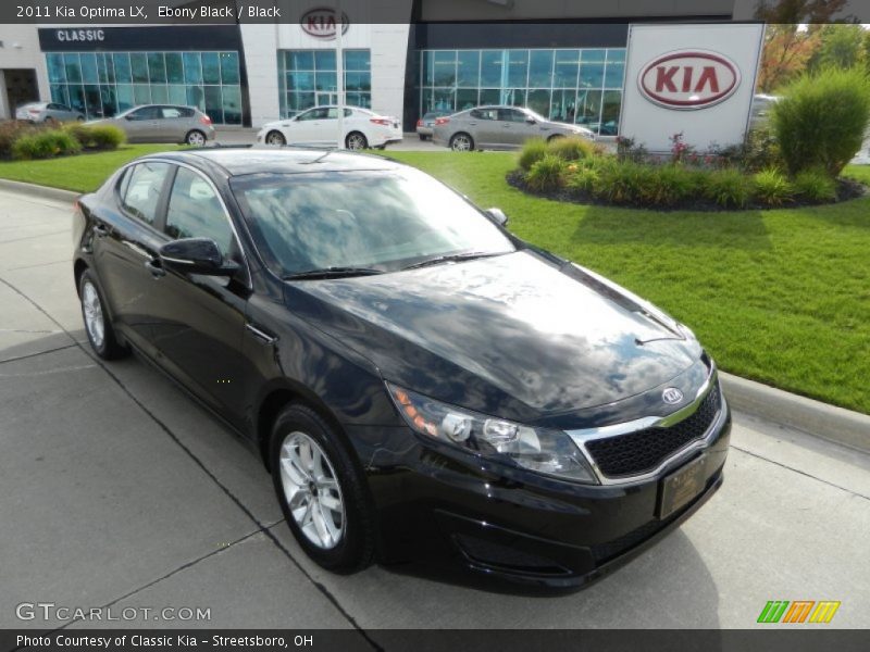 Ebony Black / Black 2011 Kia Optima LX