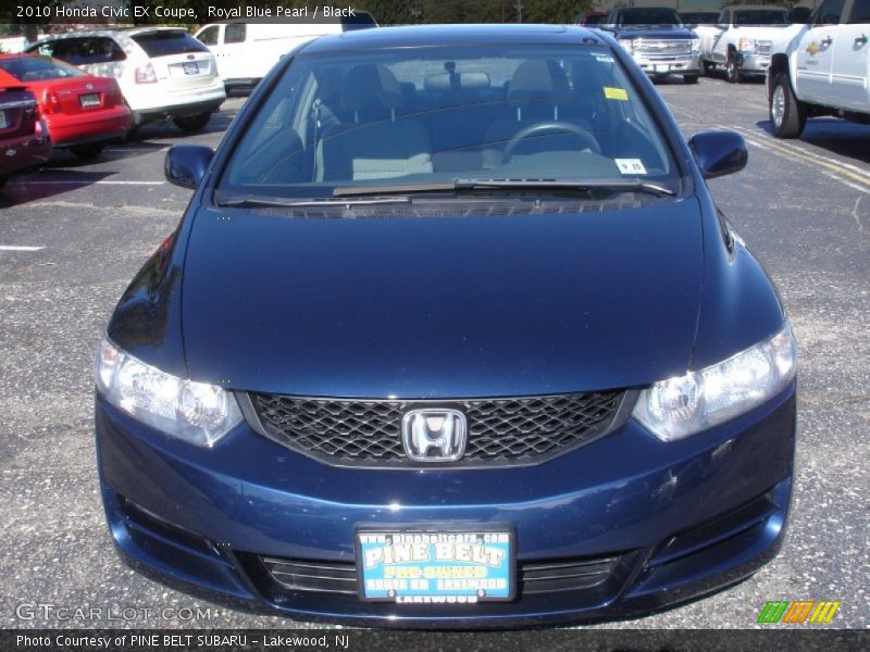 Royal Blue Pearl / Black 2010 Honda Civic EX Coupe