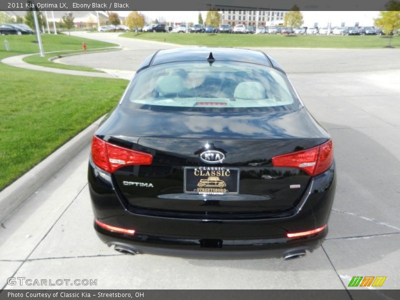 Ebony Black / Black 2011 Kia Optima LX