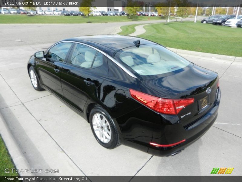 Ebony Black / Black 2011 Kia Optima LX