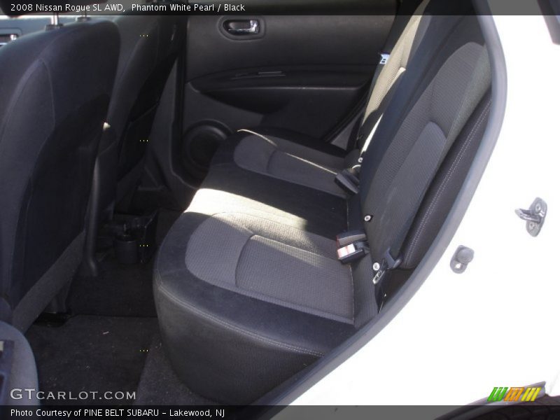 Phantom White Pearl / Black 2008 Nissan Rogue SL AWD