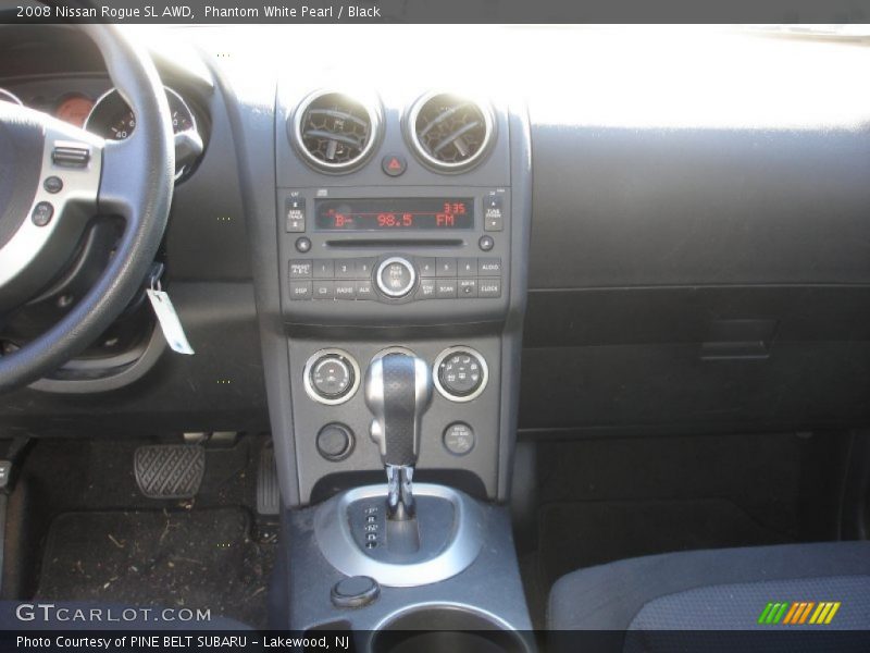 Phantom White Pearl / Black 2008 Nissan Rogue SL AWD
