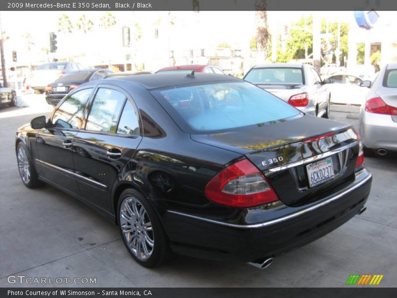 Black / Black 2009 Mercedes-Benz E 350 Sedan