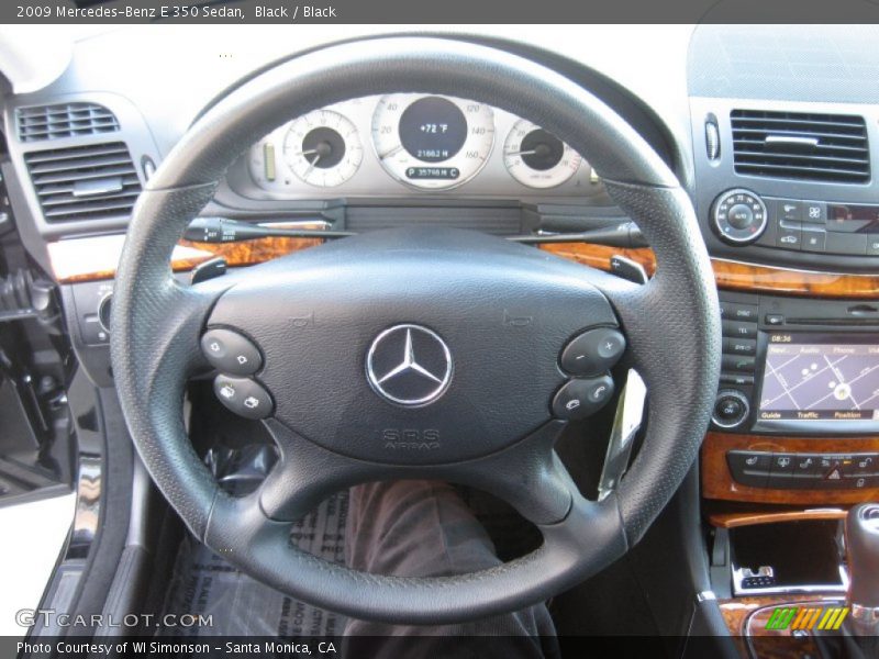 Black / Black 2009 Mercedes-Benz E 350 Sedan