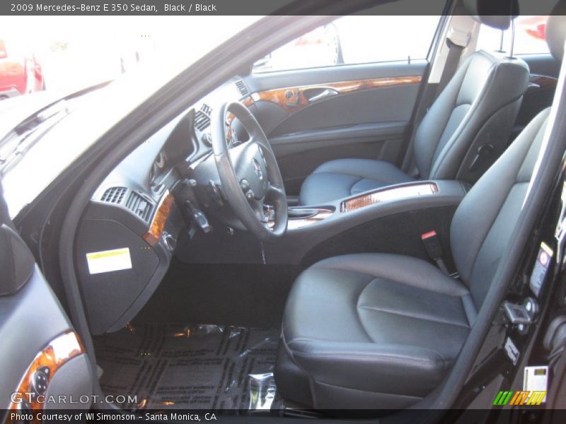 Black / Black 2009 Mercedes-Benz E 350 Sedan