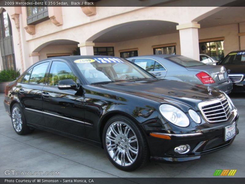 Black / Black 2009 Mercedes-Benz E 350 Sedan