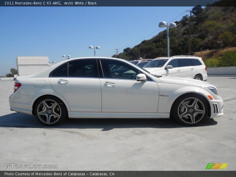 Arctic White / Black 2011 Mercedes-Benz C 63 AMG