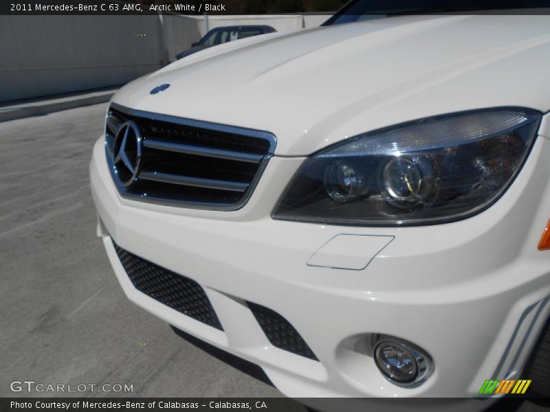 Arctic White / Black 2011 Mercedes-Benz C 63 AMG