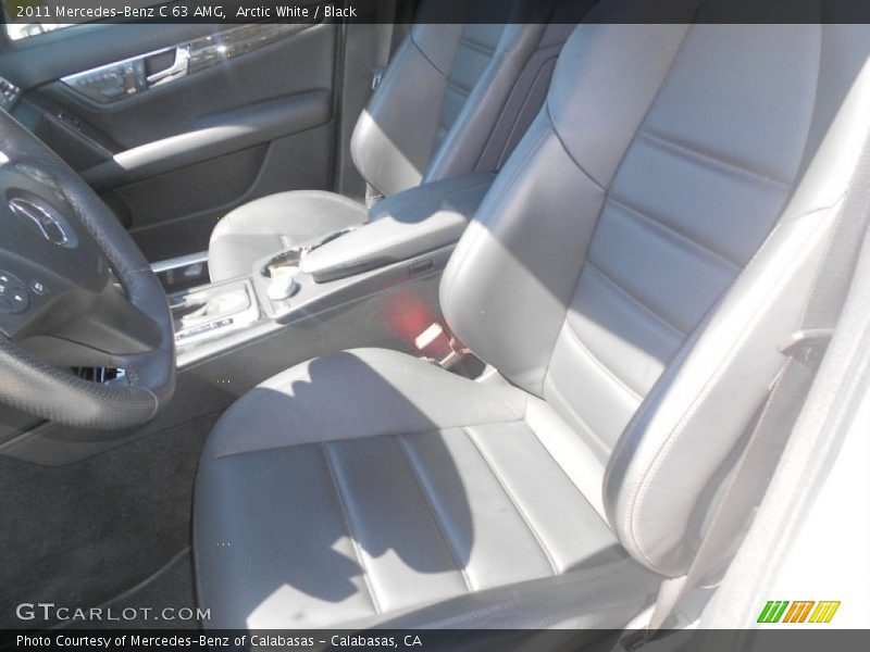 Arctic White / Black 2011 Mercedes-Benz C 63 AMG