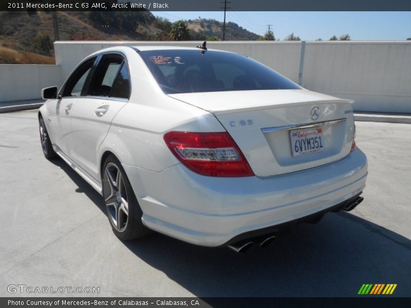 Arctic White / Black 2011 Mercedes-Benz C 63 AMG