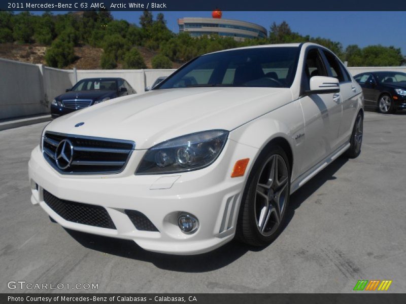 Arctic White / Black 2011 Mercedes-Benz C 63 AMG