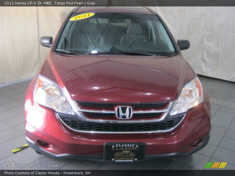 Tango Red Pearl / Gray 2011 Honda CR-V EX 4WD