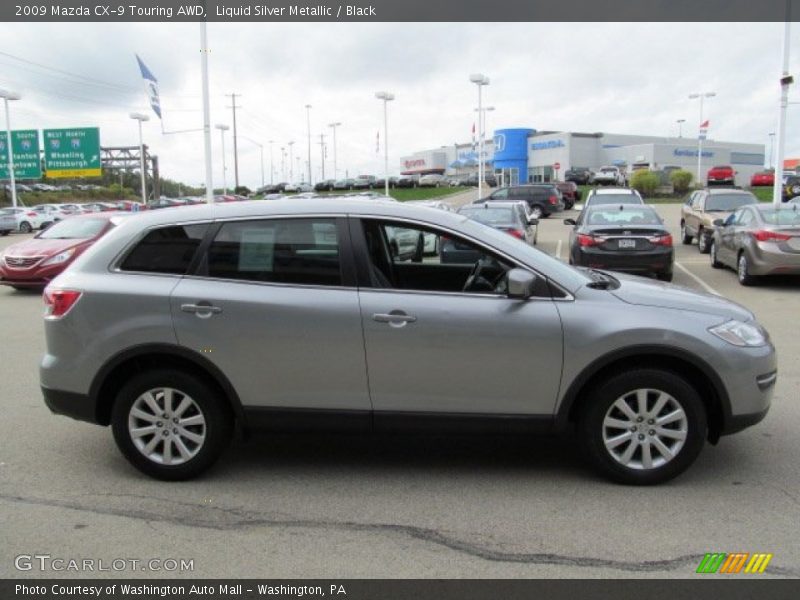 Liquid Silver Metallic / Black 2009 Mazda CX-9 Touring AWD