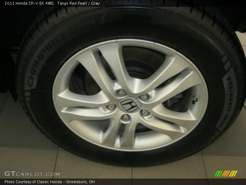 Tango Red Pearl / Gray 2011 Honda CR-V EX 4WD