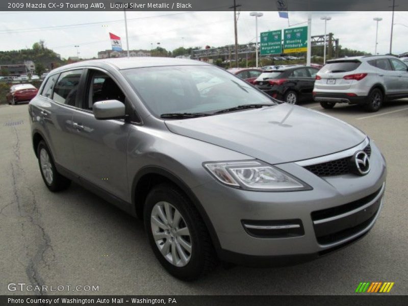 Liquid Silver Metallic / Black 2009 Mazda CX-9 Touring AWD