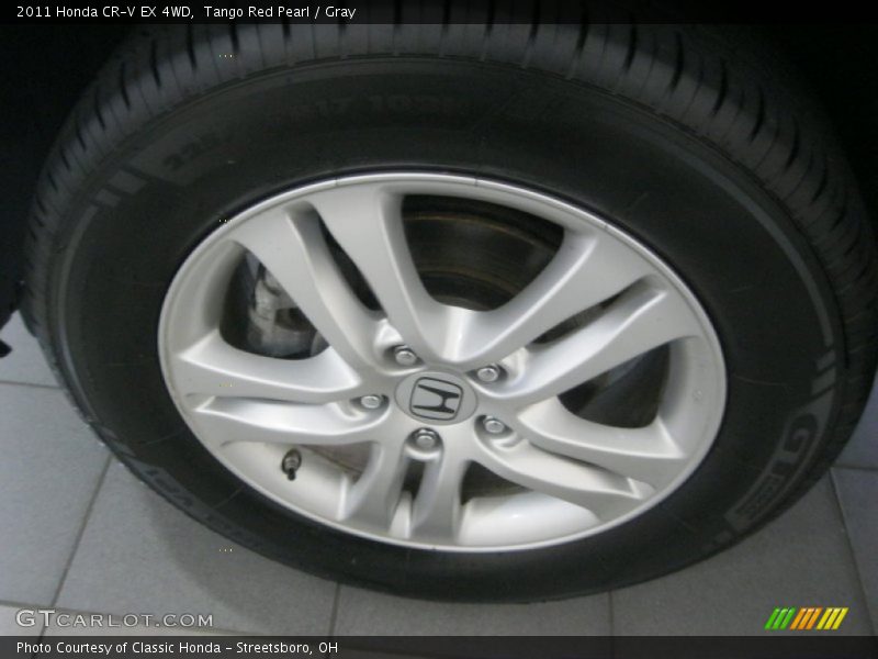 Tango Red Pearl / Gray 2011 Honda CR-V EX 4WD