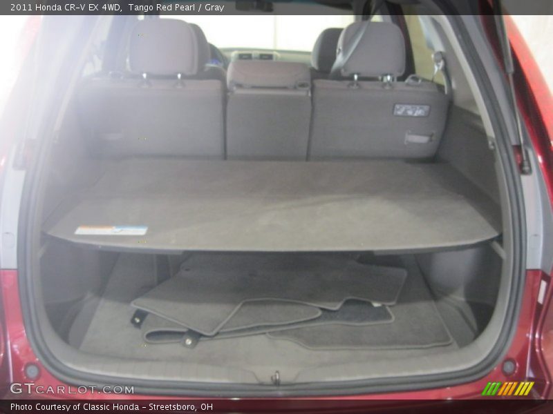 Tango Red Pearl / Gray 2011 Honda CR-V EX 4WD
