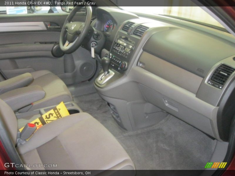 Tango Red Pearl / Gray 2011 Honda CR-V EX 4WD