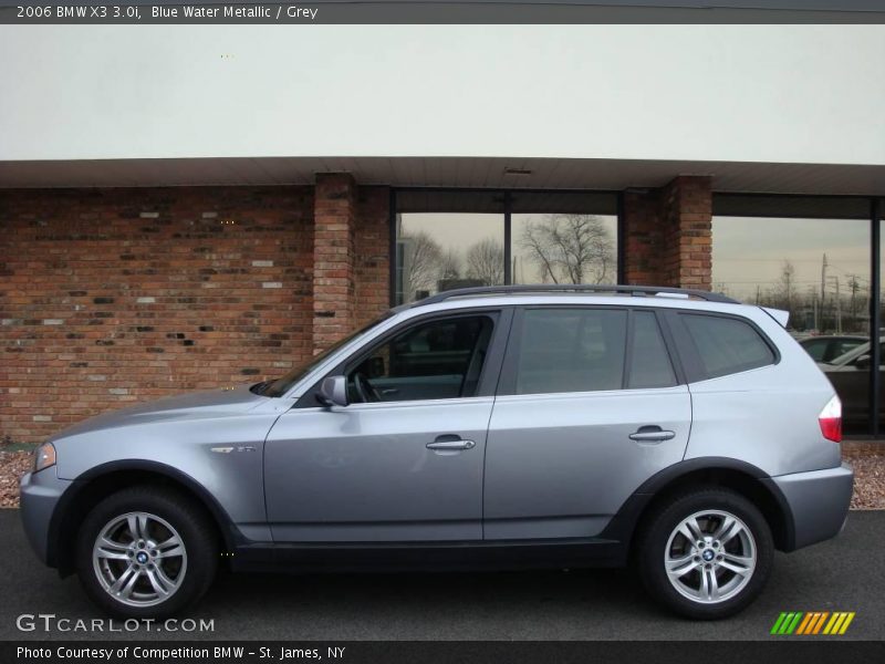 Blue Water Metallic / Grey 2006 BMW X3 3.0i