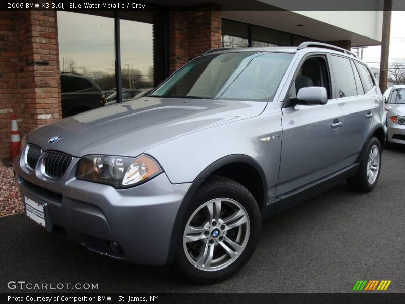 Blue Water Metallic / Grey 2006 BMW X3 3.0i