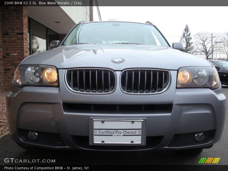 Blue Water Metallic / Grey 2006 BMW X3 3.0i