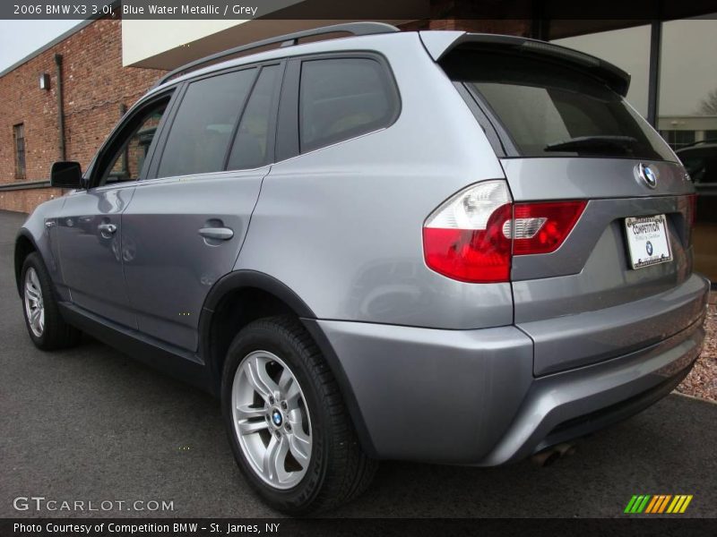 Blue Water Metallic / Grey 2006 BMW X3 3.0i