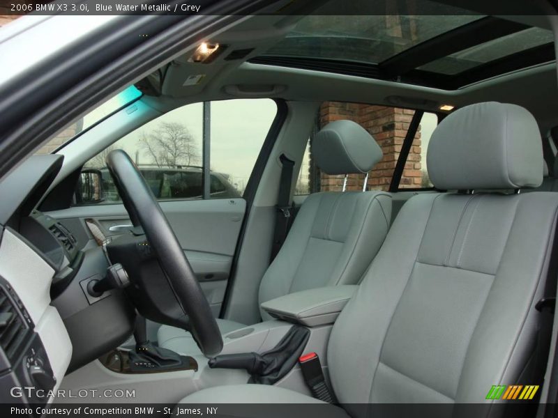 Blue Water Metallic / Grey 2006 BMW X3 3.0i
